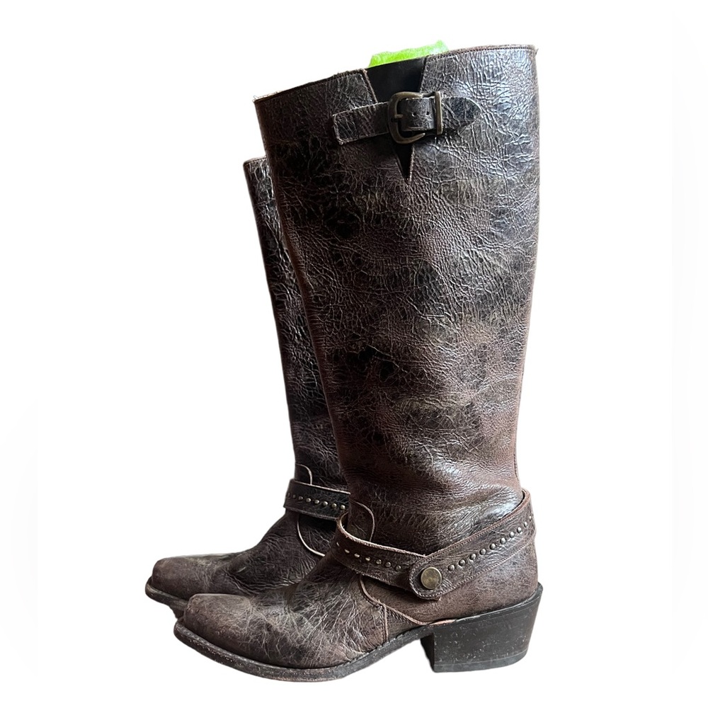 Senora Double H Western Leather Boots - Picture 4 of 6